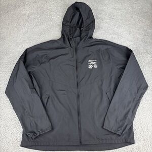Nike Running Windbreaker Running Is A Rhythm Full Zip Hooded Jacket Mens Large